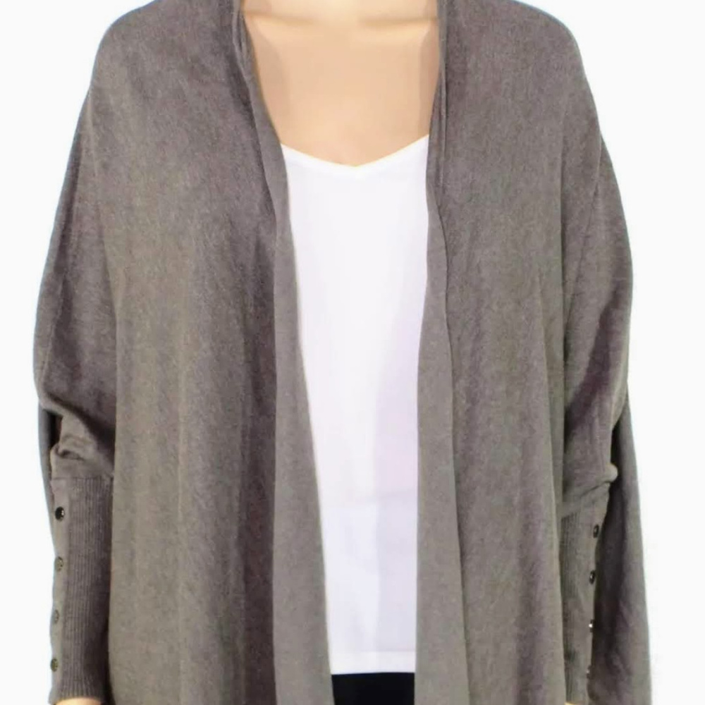 Alfani Poncho Open Front Handerkerchief Cardigan